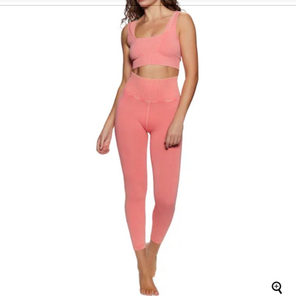 FP Movement Square Neck Good Karma Sports Bra and matching leggings set small